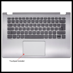 Lenovo Yoga 530-14ARR Palmrest Silver With Backlight UK Laptop Replacement keyboard