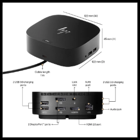 HP 26D32AA#ABU 120W USB-C Dock G5 Docking Station
